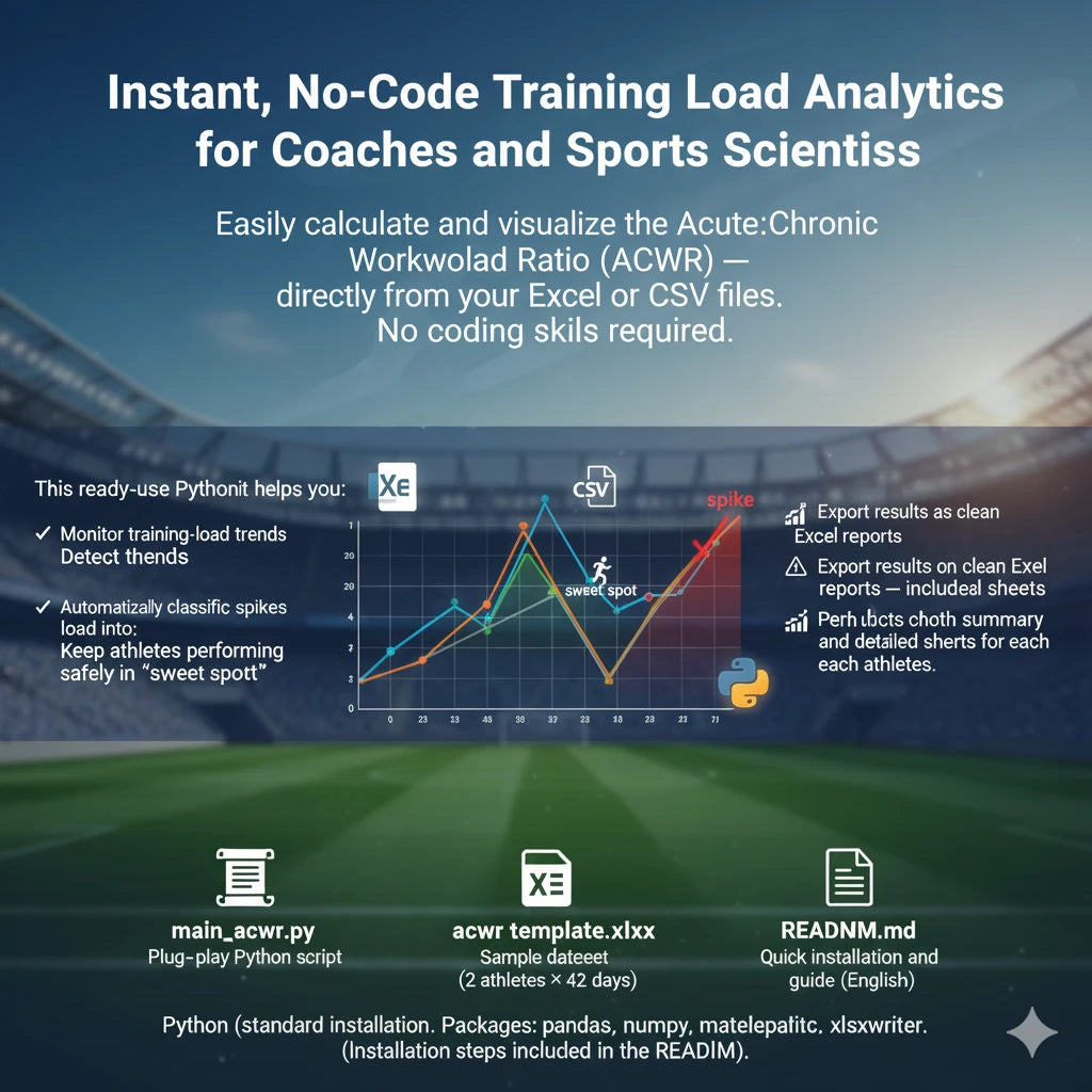 Instant, No-Code Training Load Analytics for Coaches and Sports Scientists